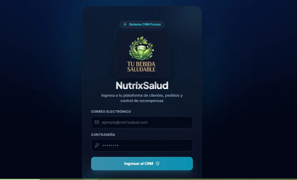 Captura real de CRM Nutrix Salud — https://crm.nutrixsalud.com/